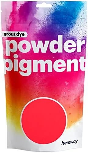 ציון Hemway Dye פיגמנט בטון אבקת צבע אבקת מרגמה טונר לבנים אבקה - UV אלמוג פלורסנט ורוד - 50 גרם