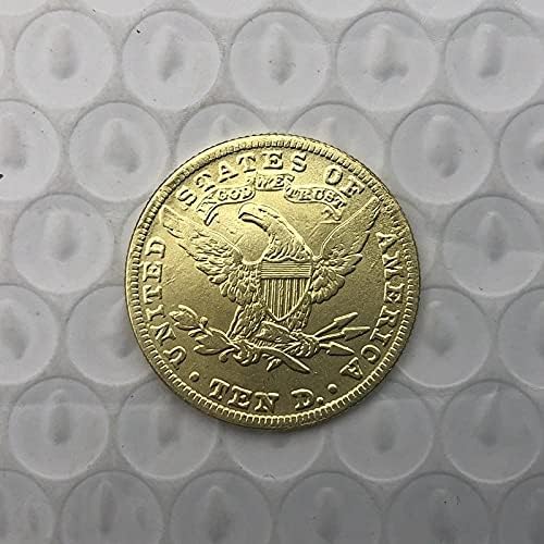 עדה מטבע מבוזר מטבע מבוזר האהוב מטבע 1886 אמריקאי חירות נשר מטבע זהב-מצופה עותק מטבע הנצחה מטבע אוסף