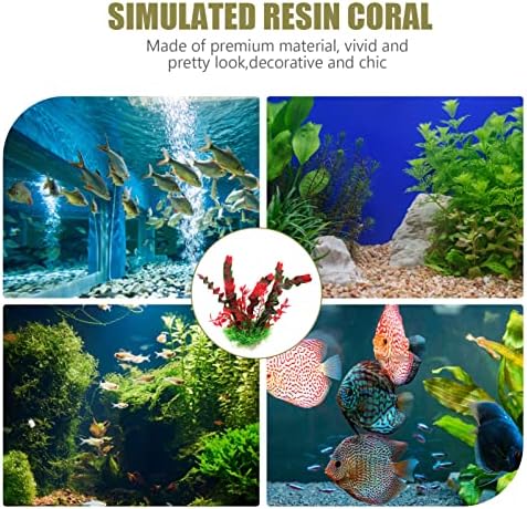 צמחים מלאכותיים מלאכותי אצות מים צמחים לאקווריום צמחים פלסטיק ירוק דגי טנק צמחים לבטה דגים מלאכותי פלסטיק צמחי