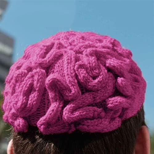 סרוג מוח גדול מבוגרים אישיות מוח כובע סרוג ילדים כובע בייסבול כובעי כפית ספורט כובע