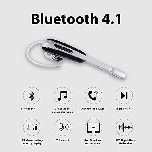 אוזניות Tek Styz התואמות ל- HTC Desire 626s באוזן Bluetooth רעש מבטלת אוזן