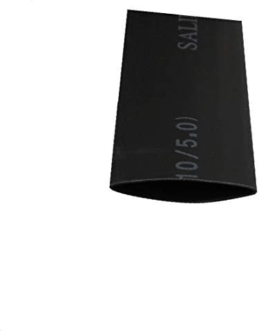 אורך X-Deree 6.6ft 10 ממ דיא פולולולפין מבודד חוט מכווץ צינור חוט חוט שחור (6.6 פשטידות דה לונגרס
