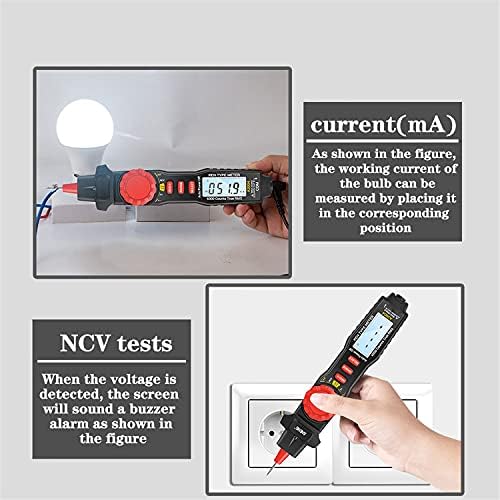 ZYZMH MULTIMETER PEN PENTER 4000 ספירות לא מגע ללא מגע AC/DC GOIDACTIN CABITANCE CABETANCE CALITERING