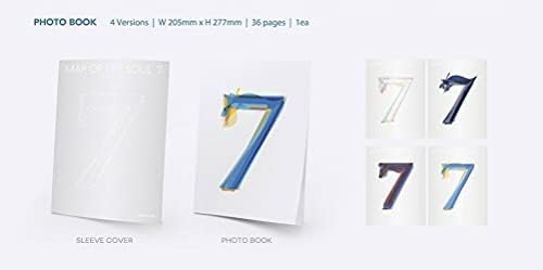 N/A מפת BTS של הנשמה: 7 אלבום אקראי ver. CD+36P Photobook+20p מיני ספר+52p ספר לירי+פוטו -כרטיס+גלויה+מדבקה+נייר