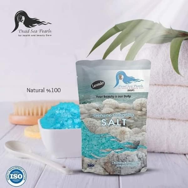 מלח ים מלח לבנדר אמבטיה טבעית 10.5oz / 300 גרם מלחים טהורים מינרלים עדינים