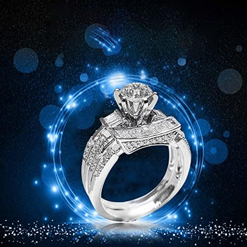 2023 טבעת חדשה -kle מוערם בערום יהלום רינגנינג ללבוש לנשים ורד נשים יוקרה ולנטיין היה יהלום טבעת טבעת