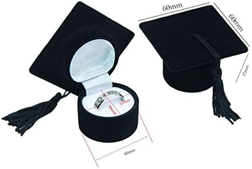 סיום קישוטי 1 מחשב סיום אחסון תיבת רופא כובע בצורת תכשיטי קופסא מתנת אחסון מקרה טבעת מחזיק עבור