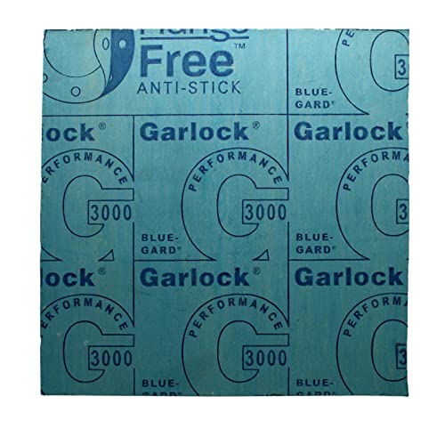 מחברים פנייה-Garlock 3000 כחול-גארד גיליון שאינו אסקסטוס 1/16 עבה-12 x 12 אינץ 'חומר אטם