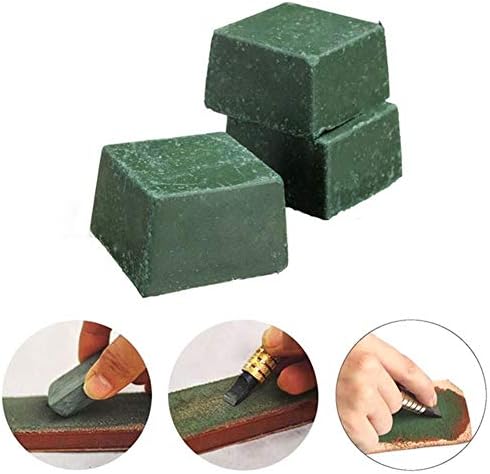 Zhongjiuyuan 10 חתיכות עור ירוק רצועת השחזה מתחם מיקרון רצועת עור עור שוחק לכלי מלאכה בעבודת יד