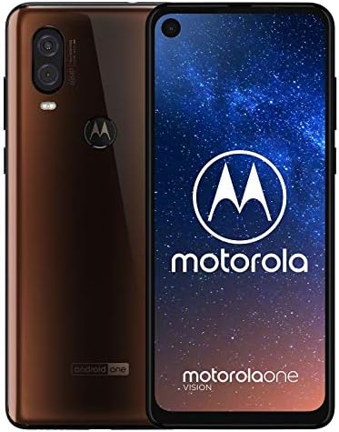 Motorola One Vision XT1970-2 טלפון GSM לא נעול עם מצלמה כפולה 48MP ו- 5MP - שיפוע ברונזה