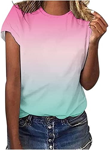 ציפור פרחוני הדפסת חולצות לנשים סתיו קיץ קצר שרוול סירת צוואר ספנדקס בראנץ ' חולצות בנות 2023 בגדים