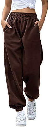 מכנסי טרנינג תחתונים של וינמן לנשים עם כיסים