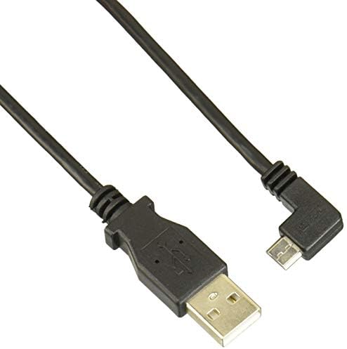 Startech.com 1m 3 ft Micro-USB כבל טעינה וסנכרון כבל-מיקרו-USB זווית ישרה-M/M-USB ל- Micro USB כבל טעינה-30/24