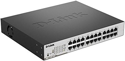 D-Link Fast Ethernet, 16 יציאה קלה Smart Smart Gigabit רשת שולחן עבודה אינטרנט, שחור