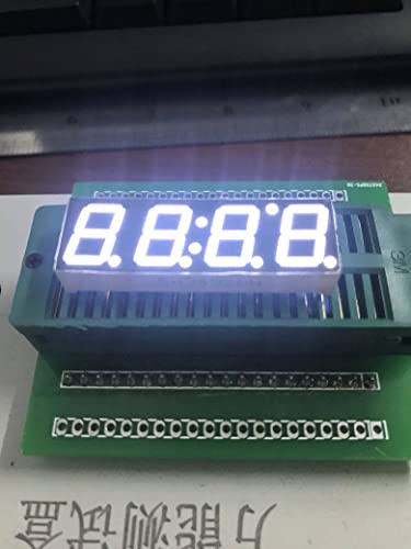 0.39 אינץ '4 ביט 7 קטע שעון LED צינור דיגיטלי צינור דיגיטלי צינור אנודה נפוץ תצוגה לבנה DIY 7PIN