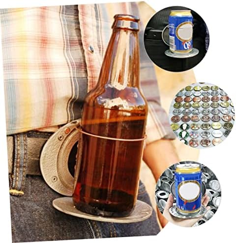 קליספיד בירה חגורת אבזם קאובוי חגורות לגברים בירה מחזיק בירה כובע מחזיק אבץ סגסוגת מתלה בקבוק נייד איש
