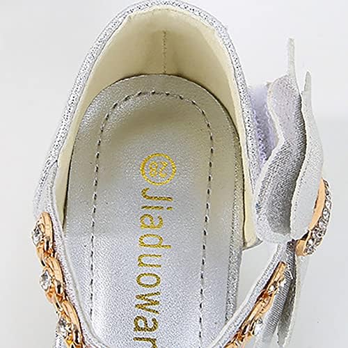 בנות נעלי שמלת נעליים בעקב נמוך נעלי רנניסטון קשתות עקב נמוך מסיבת חתונה של פרחי נסיכה לגרבי רצפה