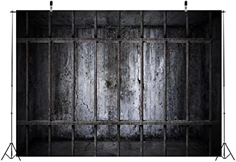 Corfoto בד 9x6ft תאי כלא כלא כלוב כלוב רקע גנגסטר קישוטי מסיבת צילום אבזרים