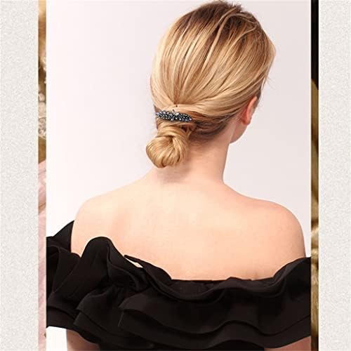 סדרת פרחי קידוח עבה סדרת עניבת חצי שיער ריינסטון ראש אחורי ראש עם מקדחת סיכות שיער נשים לבגדי ראש
