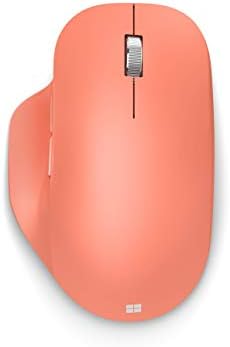 עכבר ארגונומי של מיקרוסופט Bluetooth - שחור מט עם עיצוב ארגונומי נוח, מנוחת אגודל, עד 15 חודשים.