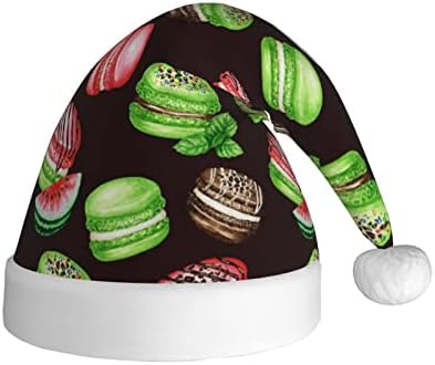 מיסטו מקרון אבטיח תות חג המולד כובע, חג המולד כובע חג למבוגרים יוניסקס סנטה כובע עבור ספקי צד
