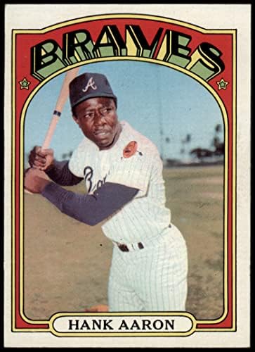 1972 Topps 299 Hank Aaron Atlanta Braves Ex Braves