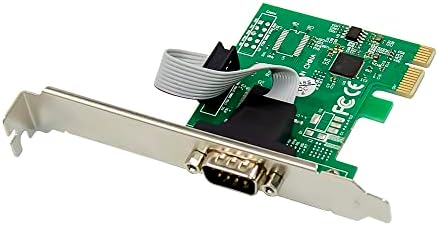 DriverGenius 1 -Port PCI Express PCIE RS232 כרטיס מתאם בקר מארח סידורי - PCIE ל- DB9 סידורי תואר עם Windows