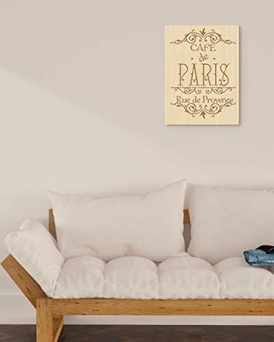 CAFE DE PARIS אלגנטית שסטנסיל DIY ריהוט ושלט קיר הטוב ביותר ויניל שבלונות גדולות לציור על עץ, בד, קיר וכו '-מולקאק