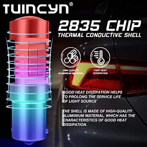 Tuincyn Bau15S נורות LED נורות לבנות 7507 PY21W 12496 5009 7507 תאורת בלם פונה איתותים נורה נורה אורות הפוך אורות