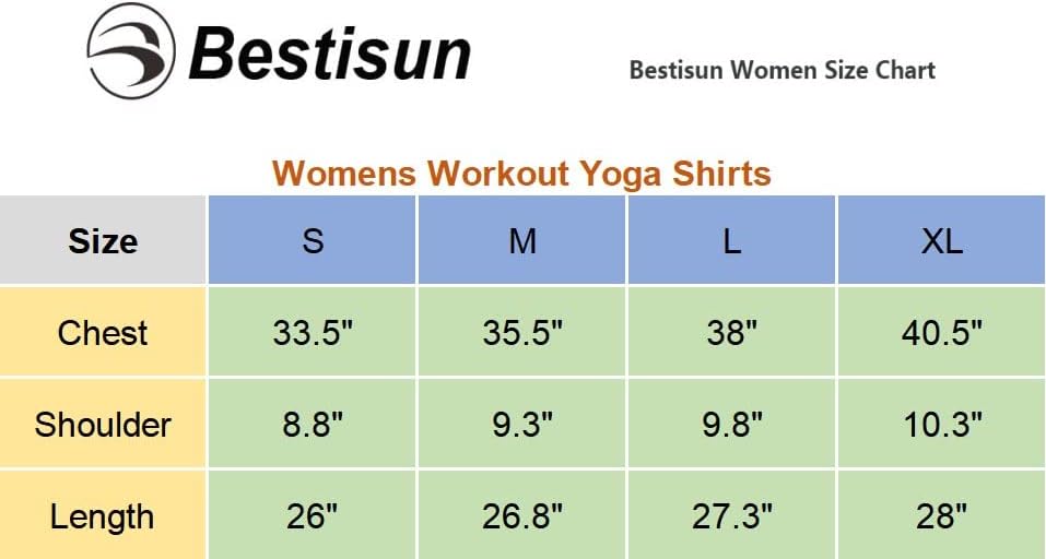 BestIsun Womens Women Walking גופיות יוגה חולצת כושר תרגיל ספורט צמרות ספורט אתלטיות רופפות כושר רופף