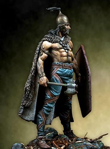 גודמואל 1/24 75 ממ עתיק אירופאי לוחם שרף דגם ערכת / אינו מורכב ולא צבוע חייל למות יצוק ערכת/מנת