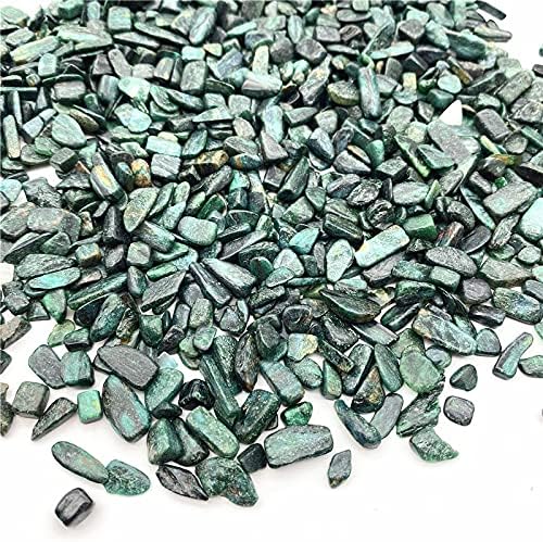 אג216 50 גרם טבעי ירוק גבישי חצץ מכובס אבנים מינרלים אקווריום קישוט בתפזורת רייקי אבני חן בית