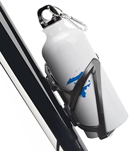 דגל הונדורס מפת ספורט בקבוקי מים ואקום אלומיניום מבודד לשימוש חוזר עם ספל מכסים לקמפינג אופניים