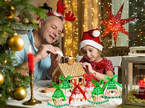 20 חבילה חג המולד דקורטיבי סוכריות קופסות, עוגיות, דברים טובים חג המולד סוכריות שקיות סנטה קלאוס אריזת