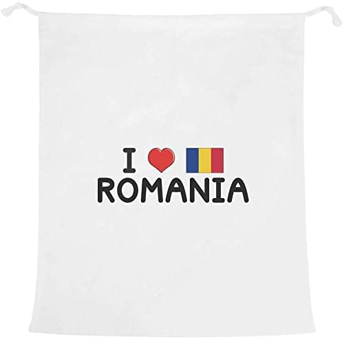 עזידה 'אני אוהב רומניה' כביסה/כביסה / אחסון תיק