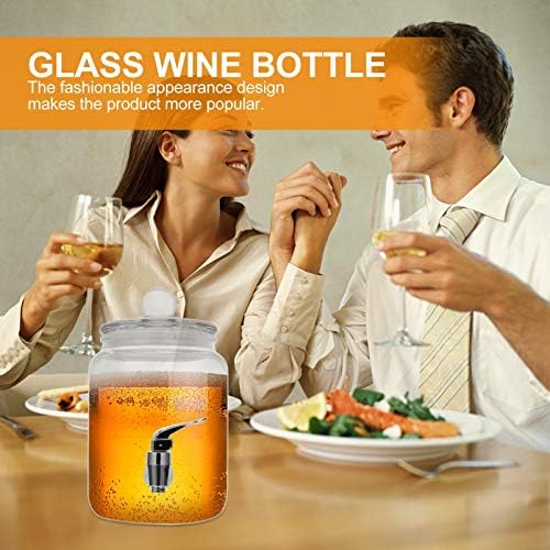 משקאות כוסית המוטון מתקן משקאות עם דליפה ללא דליפה ומכסה זכוכית צלול צנצנת צנצנת צנצנת צנצנת
