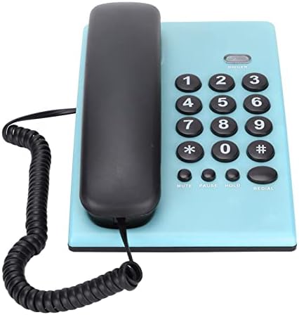 KX -T504 טלפונים טלפונים קווי, טלפון חוט פונקציונלי רב פונקציונלי עם השהה/אילם/החזק/מחדש, לסלון מלון משרד
