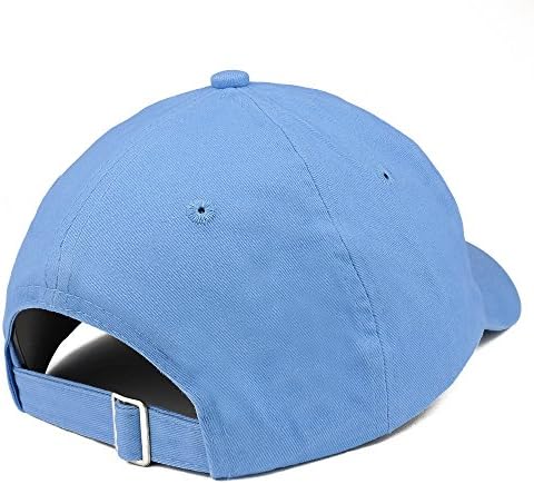 טרנדי הלבשה חנות מספר 1 דודה רקום נמוך פרופיל רך כותנה בייסבול כובע-קרוליינה כחול
