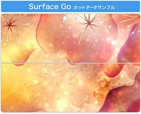 כיסוי מדבקות Igsticker עבור Microsoft Surface Go/Go 2 אולטרה דק מגן מדבקת גוף עורות 001928 קמח פרחים