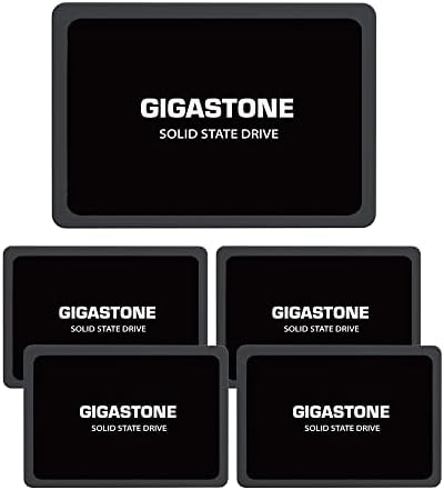 Gigastone 5-Pack 120GB SSD SATA III 6GB/S. תלת מימד NAND 2.5 כונן מצב מוצק פנימי, קרא עד 500MB/שניות.