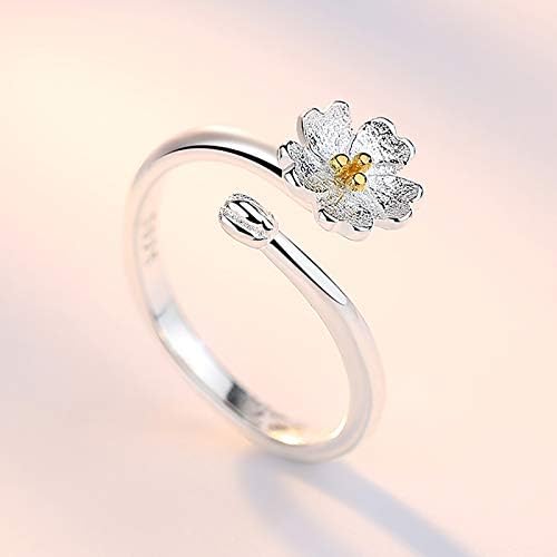 2023 חדש מתכוונן אופנה אישה מתוק פה זנב עם טבעת פרח טבעת טבעת טבעות כוכב כוכב טבעת בת