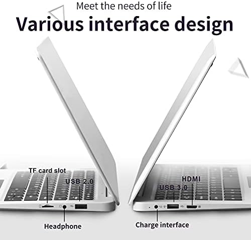 מחשב נייד בעל ביצועים גבוהים 10.1 אינץ 'נייד דק במיוחד מחברת בידור משרדית רק 0.8 ק ג מעבד מרובע