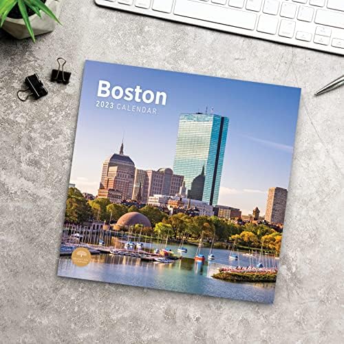 2023 לוח השנה של בוסטון קיר לפי יום ברייט, 12x12 אינץ '