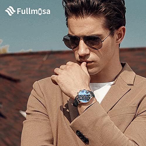 להקת שעון מהירה של Fullmosa מהירה, רצועת שעון עור מקורית במבוק עבור סמסונג גלקסי/שעון הילוכים/Huawei Watch