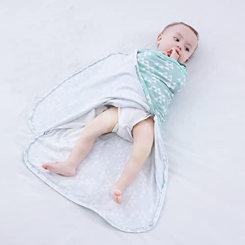 Aooha SleepScack Swaddle, מתכווננת שינה לבישה מתכווננת XL, נסו של פלא לתינוקות גדולים, כותנה, 6-12 חודשים