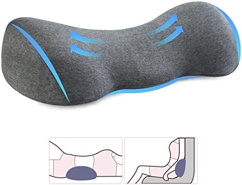 כרית תמיכה המותנית של AOPOW כרית המותנית - תמיכה בגב כרית קצף זיכרון לשינה במיטה כרית תמיכה במותניים לכאבי