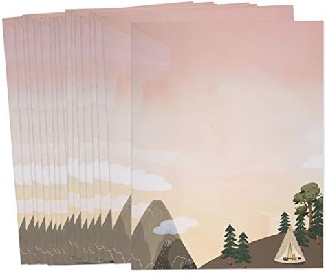 מחנה על הנייר הנייח של צלע ההר - 60 גיליונות נייר נייר נייר מכתבים