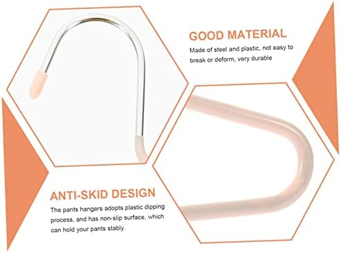 ABAODAM 6 PCS מעיל קולב קולב לחצאיות קולבי מתכת
