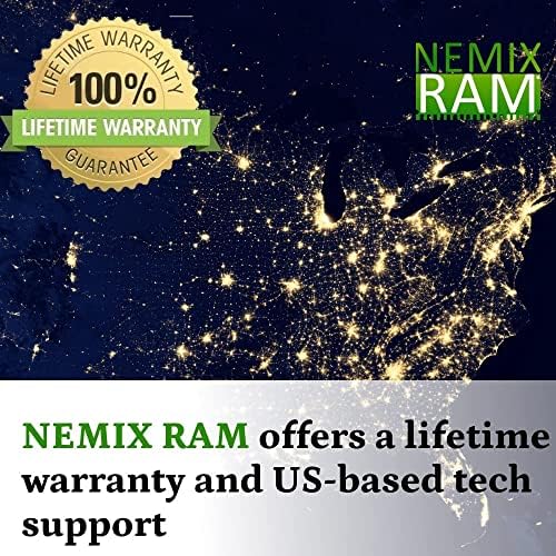 NEMIX RAM 32GB 2x16GB DDR4-2933 PC4-23400 1RX4 ECC זיכרון שרת רשום על ידי NEMIX RAM