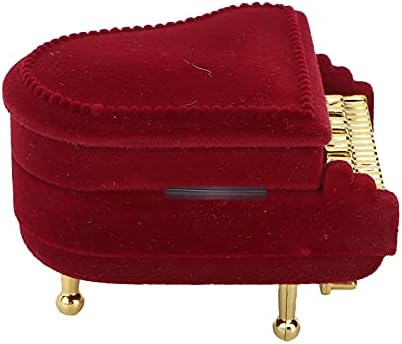 קופסת תכשיטים ניידת פסנתר בצורת צדפות עגילי שרשרת טבעות טבעות מתנה מארז אחסון מתנה מתנה הטובה ביותר